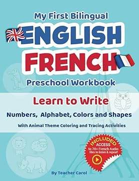 English-French preschool workbook
